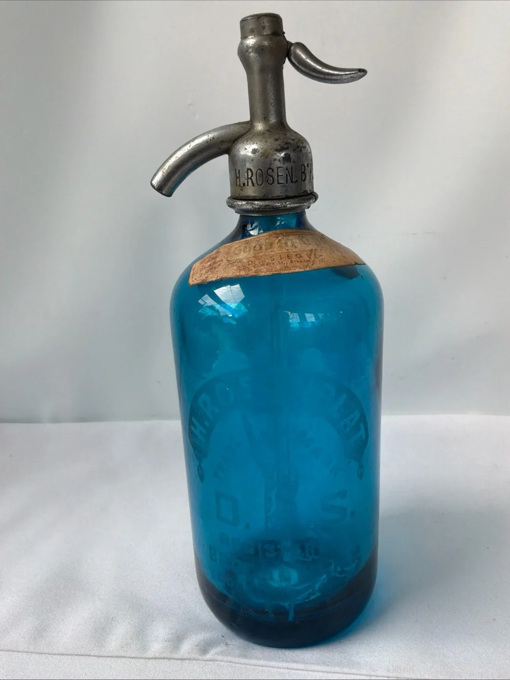 Blue seltzer bottle￼ classic blue